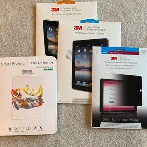 iPad/tablet screen protectors and 1 privacy filter NWT. 6 pieces